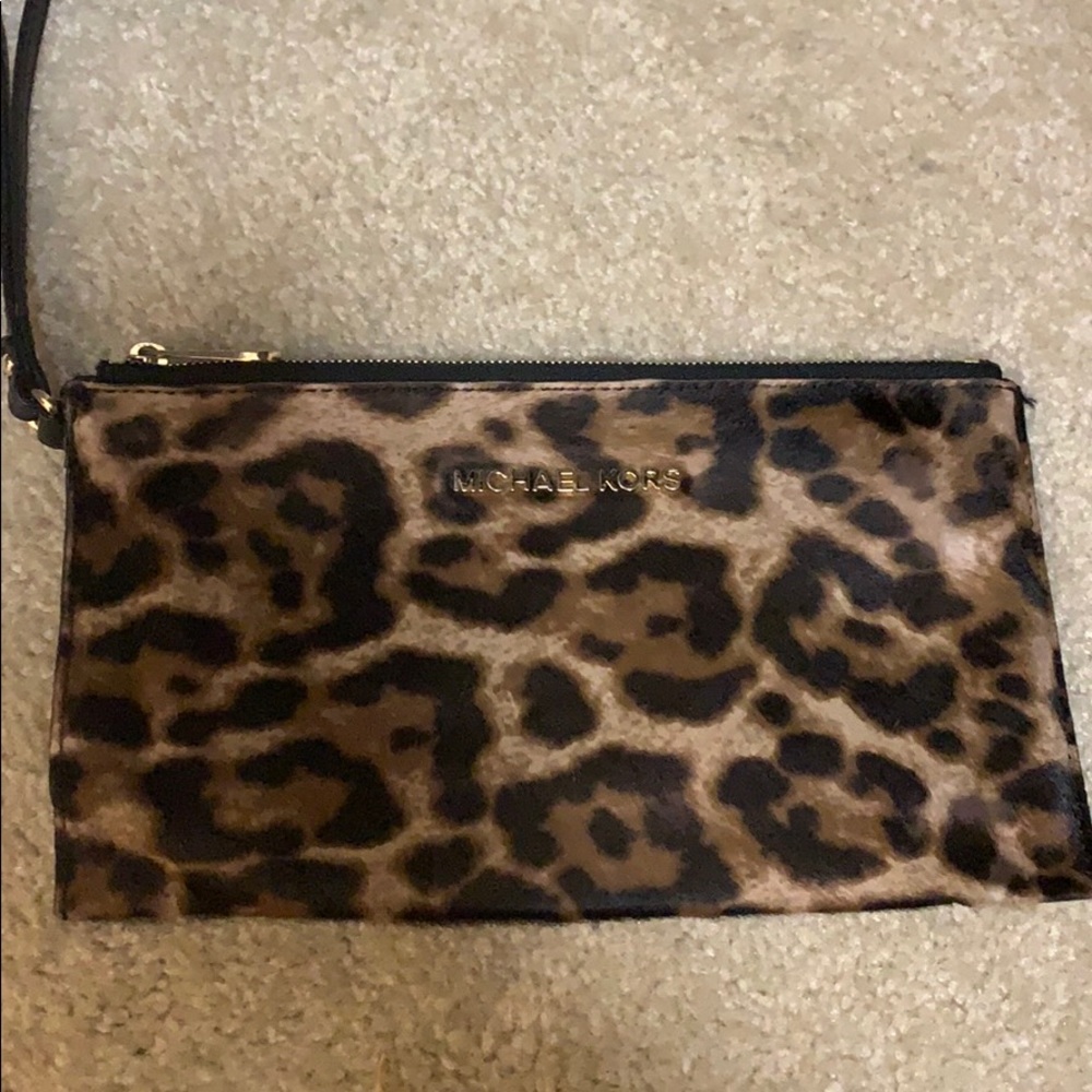 Michael Kors Cheetah Wristlet